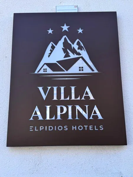 Villa Alpina — l’insegna realizzata (5/6)